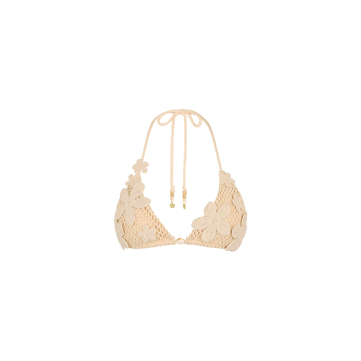 Applique Crochet Halter Top - Sunset Shell