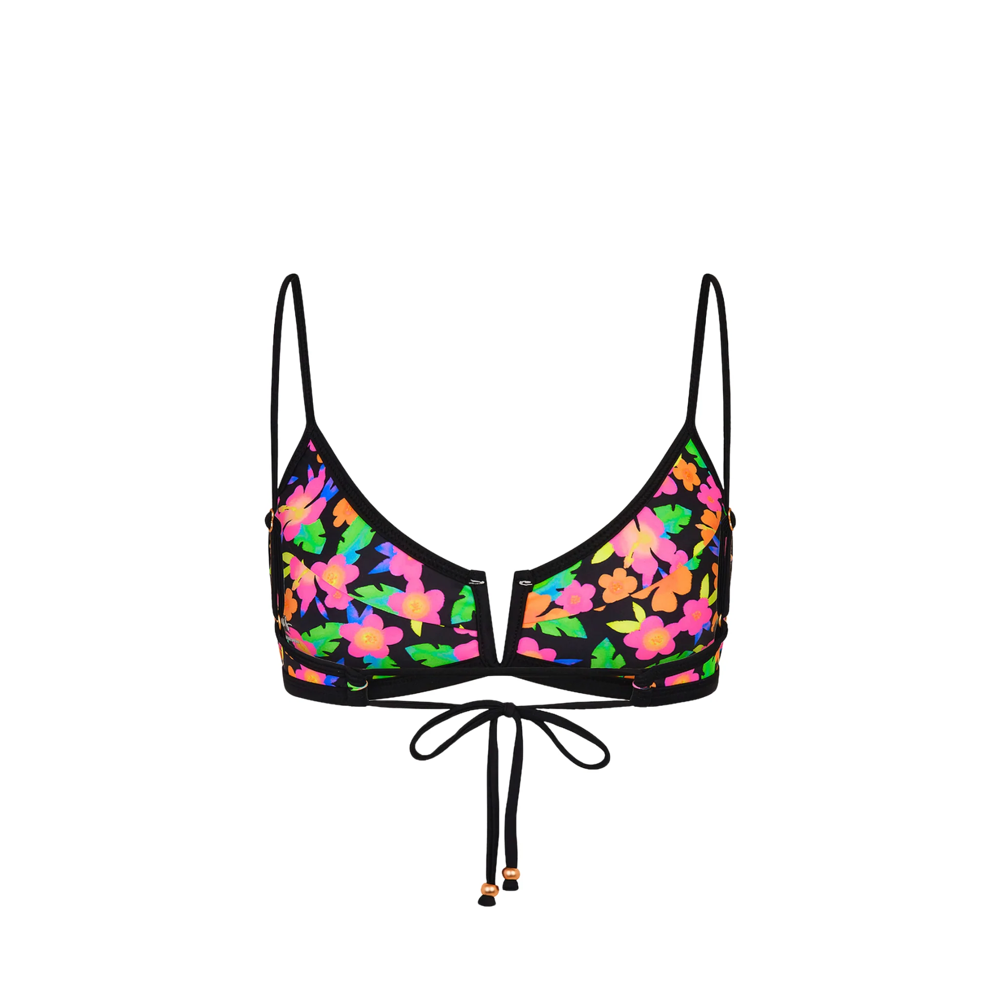 Bind Slim V Crop Bikini Top - Midnight Glow - Image 11