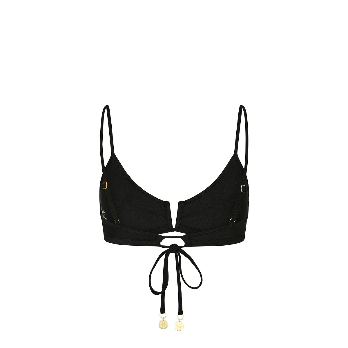 Bind Slim V Crop Bikini Top - Twilight Black - Image 9