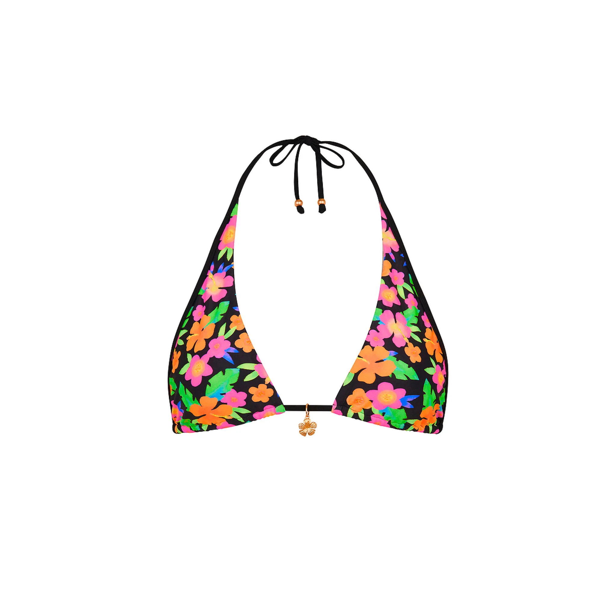 Bind Tie Halter Bikini Top - Midnight Glow