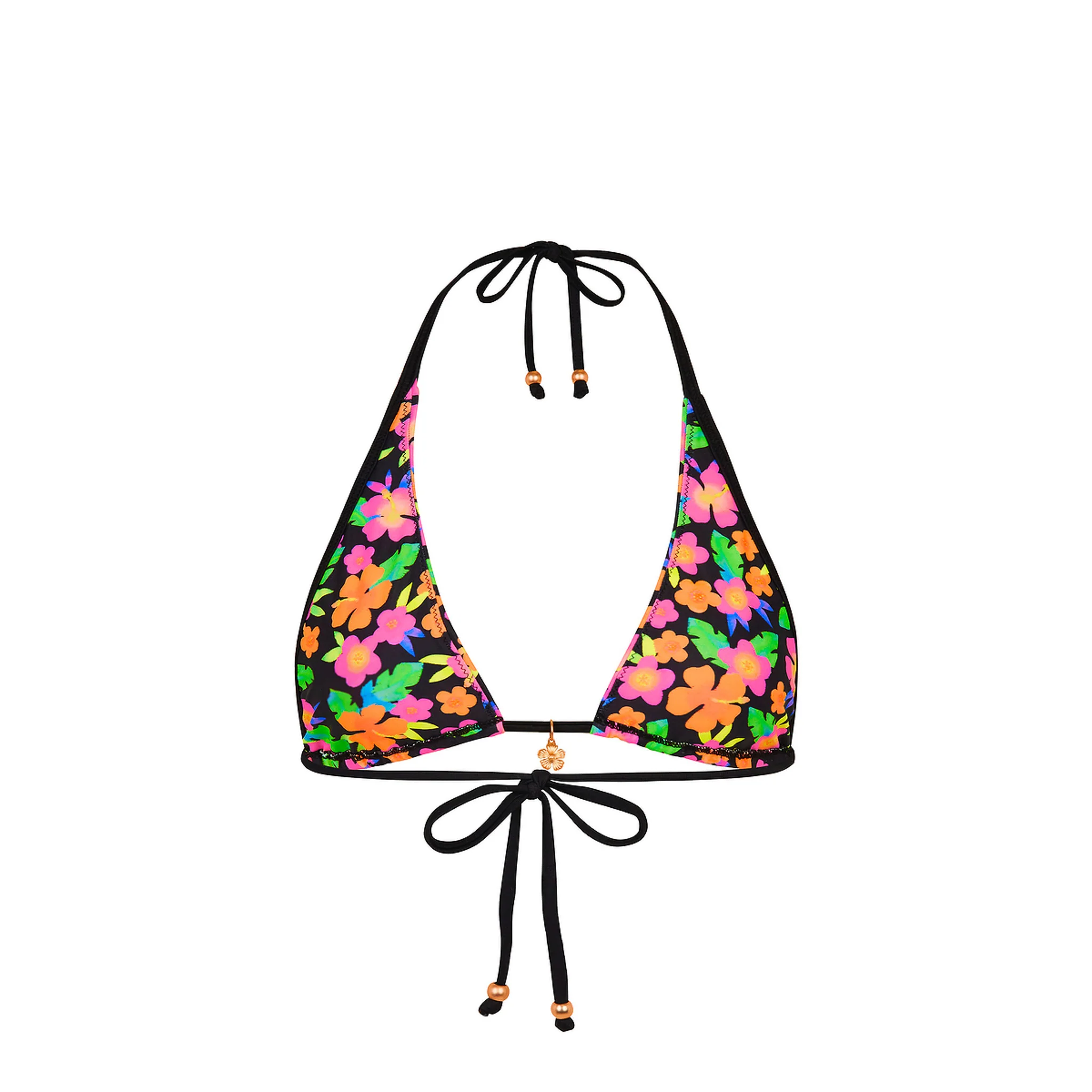 Bind Tie Halter Bikini Top - Midnight Glow - Image 10