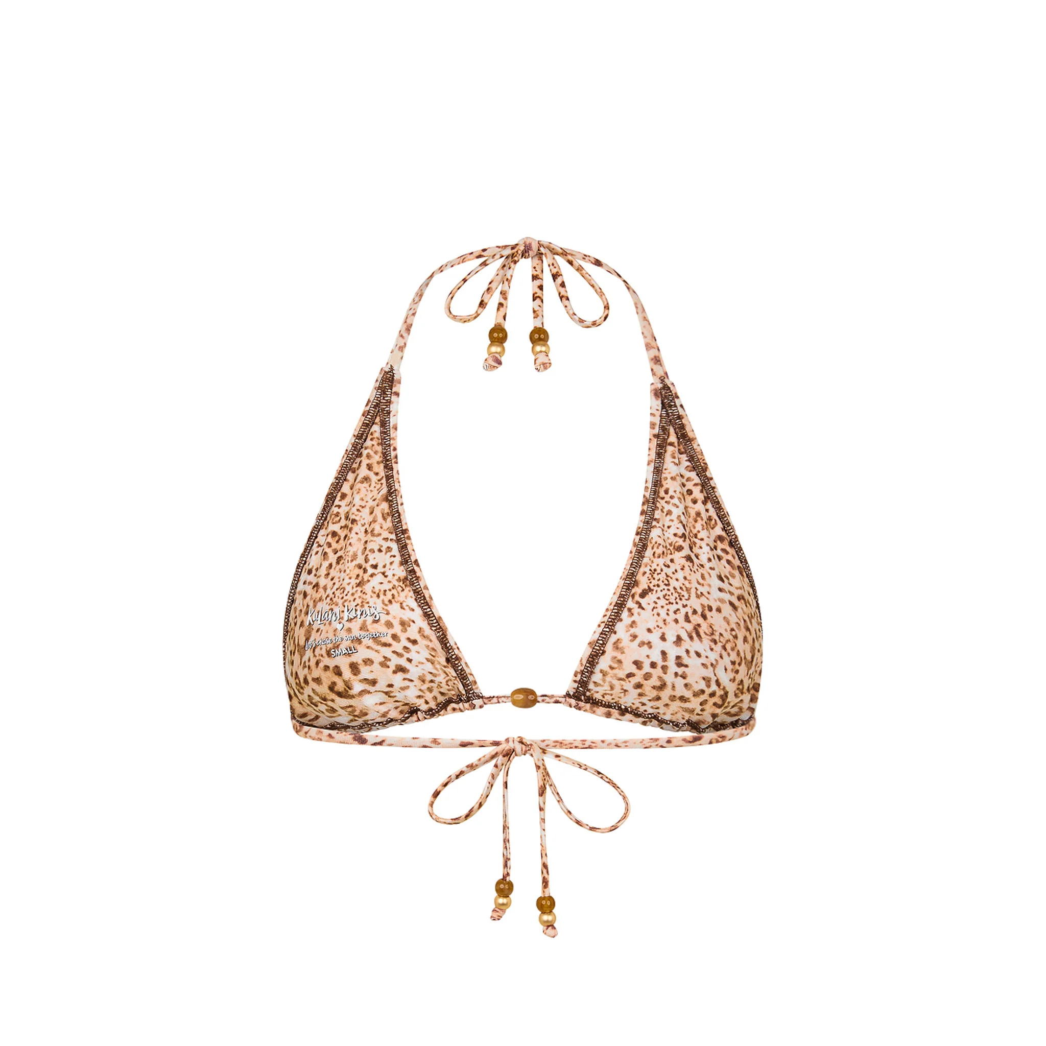 Classic Tie Halter Bikini Top - Wild Skies - Image 10