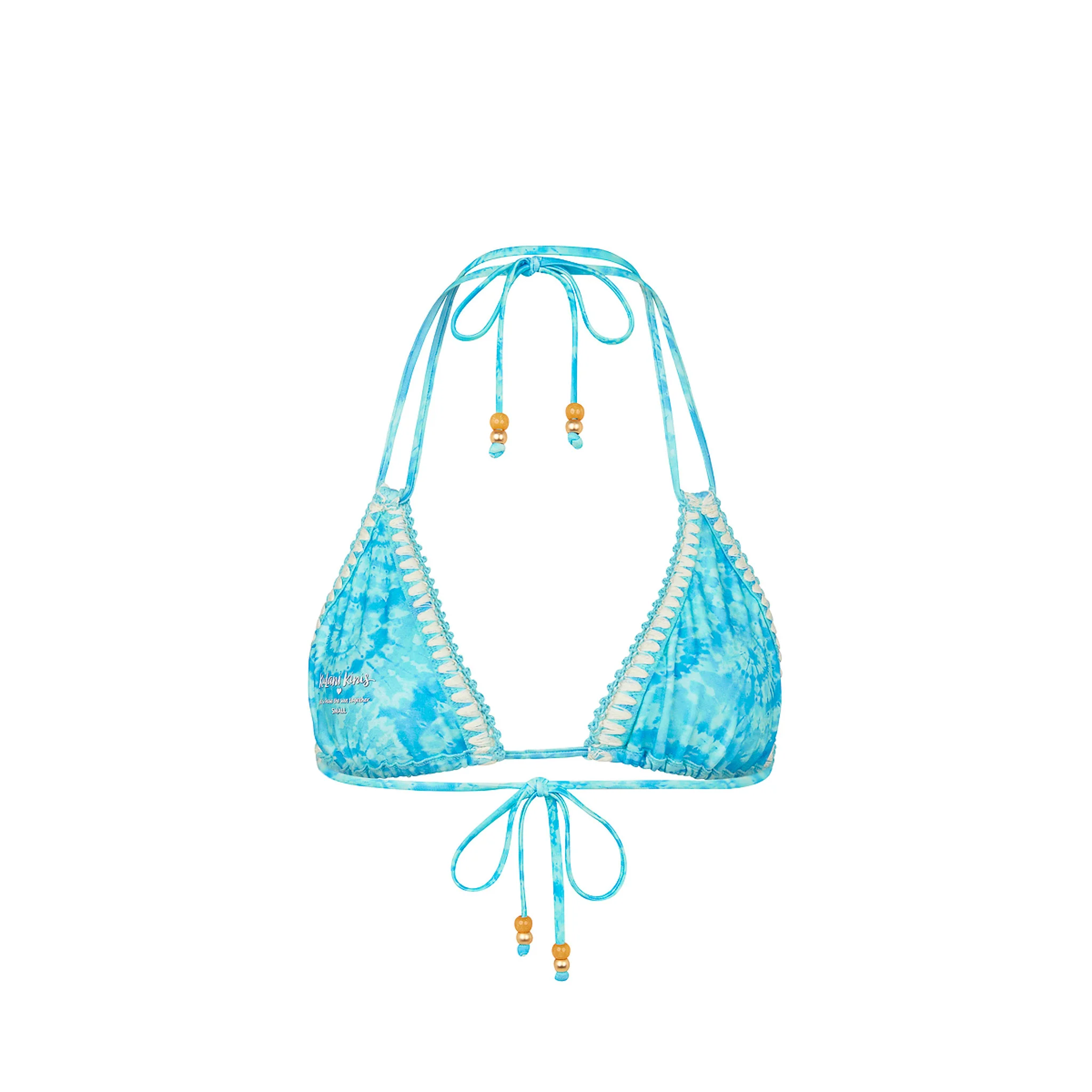 Crochet Halter Bikini Top - Starry Seas - Image 8