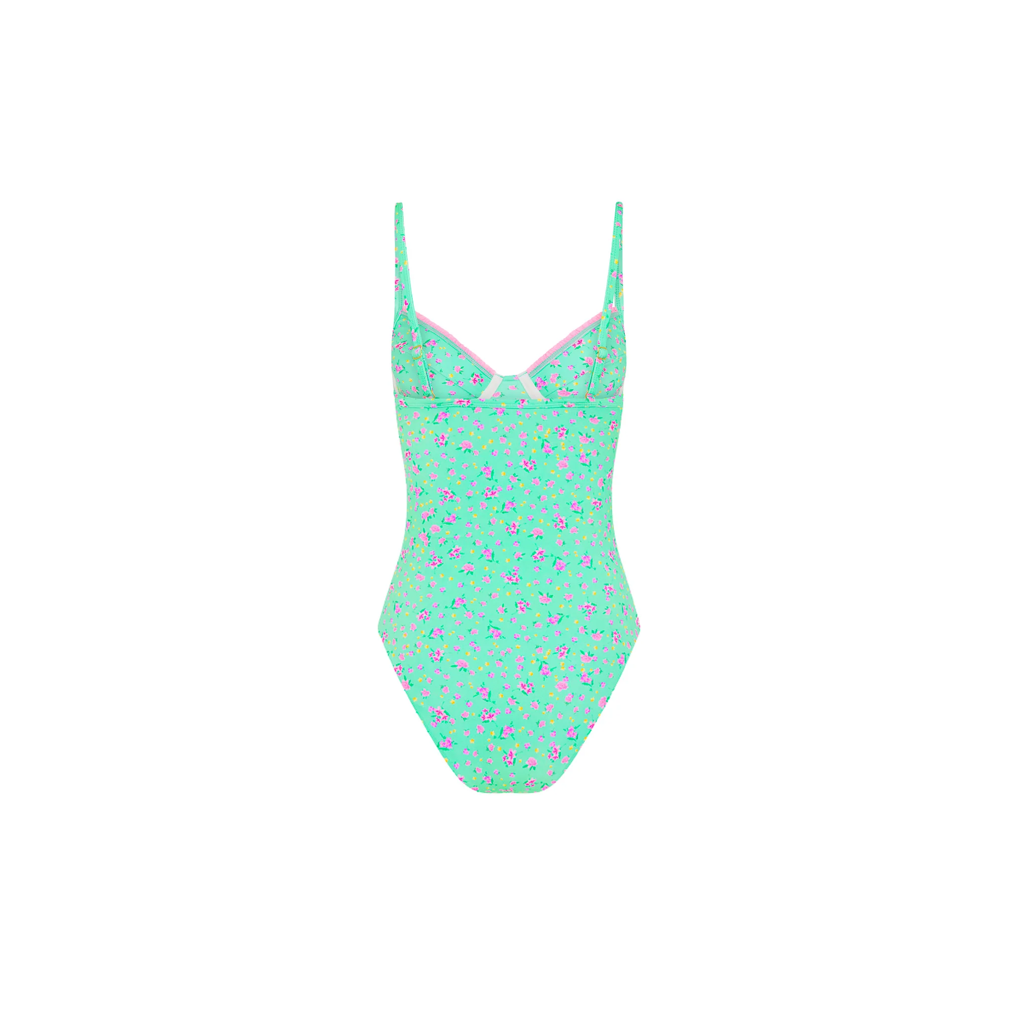 Decorative Underwire Cheeky One Piece - Mint Macaron - Image 10