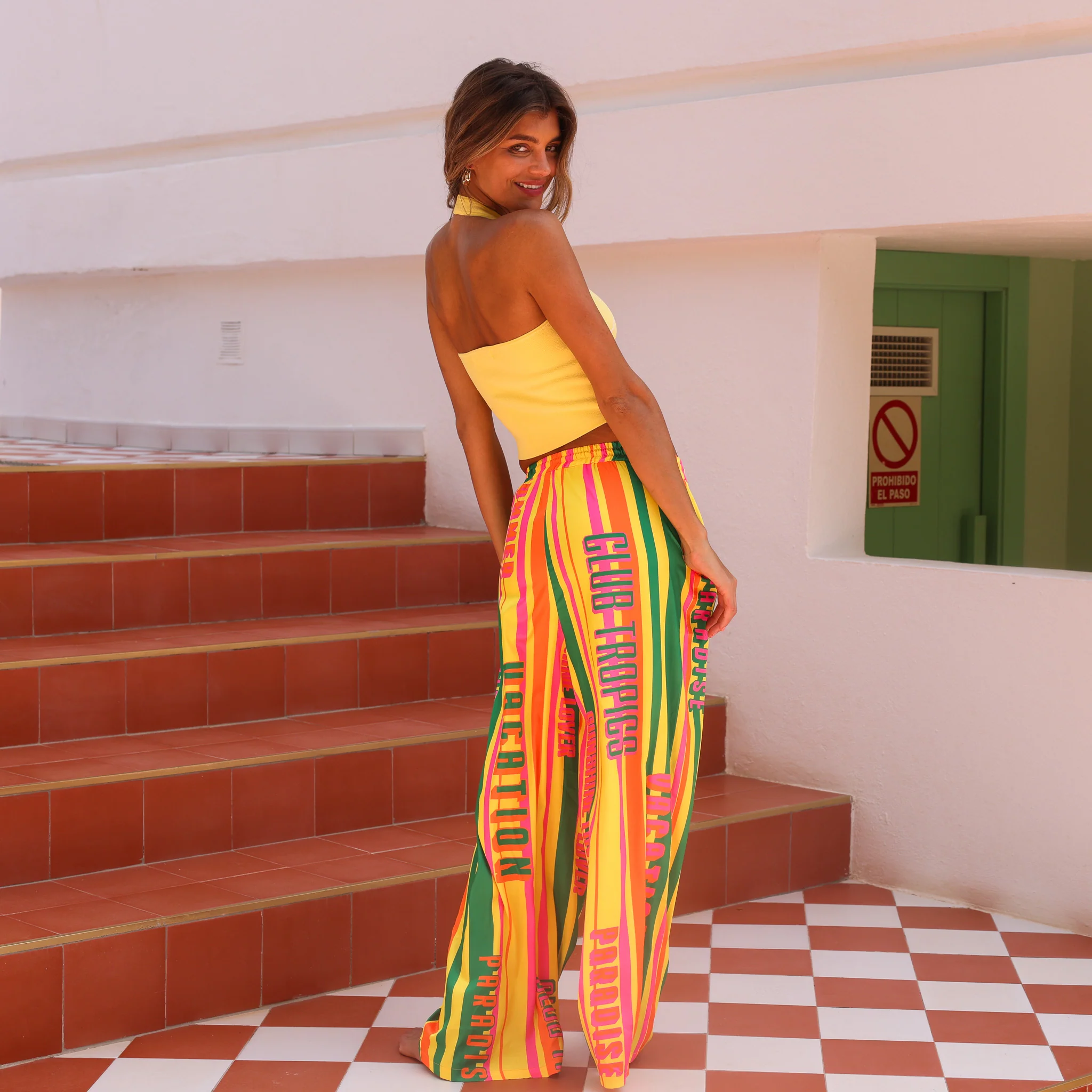 Drawstring Resort Pants - Sunshine Lover - Image 4