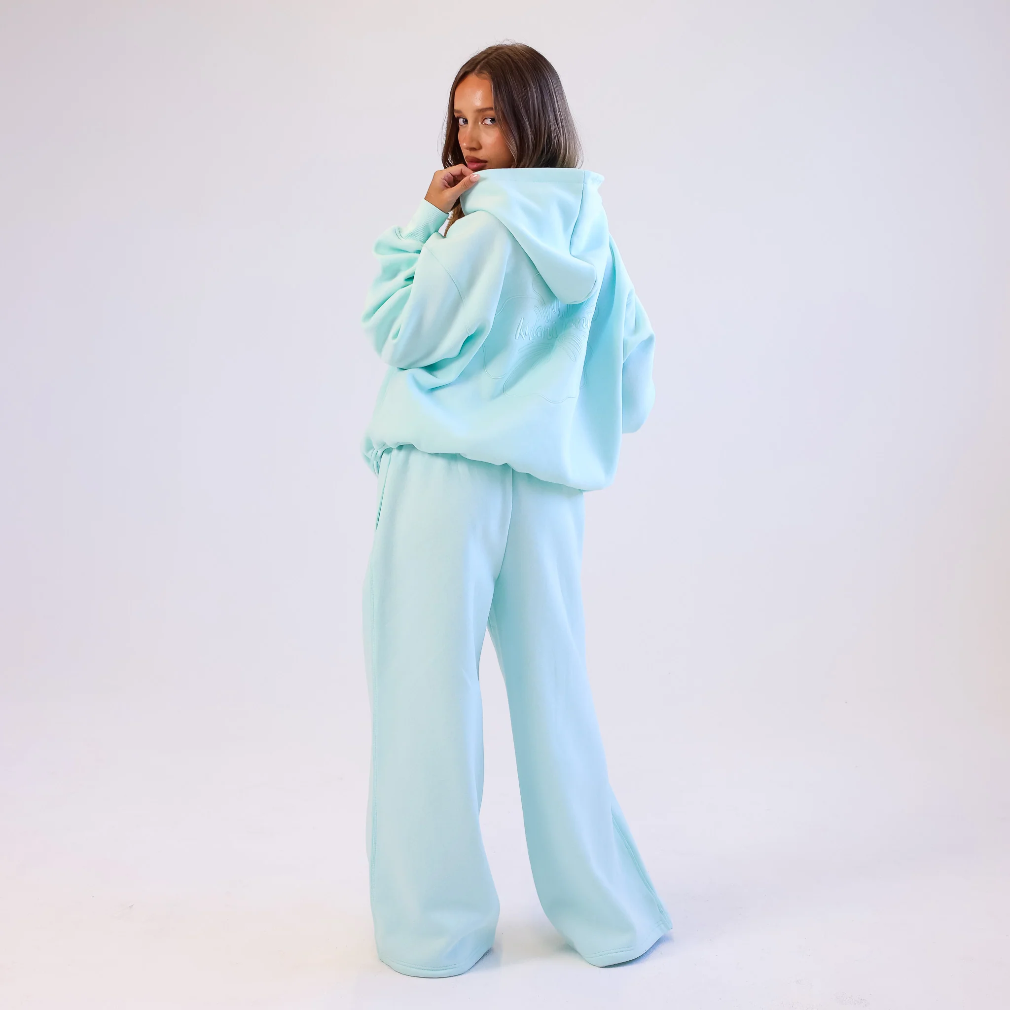 Embroidered Track Pants - Jelly Mint - Image 5