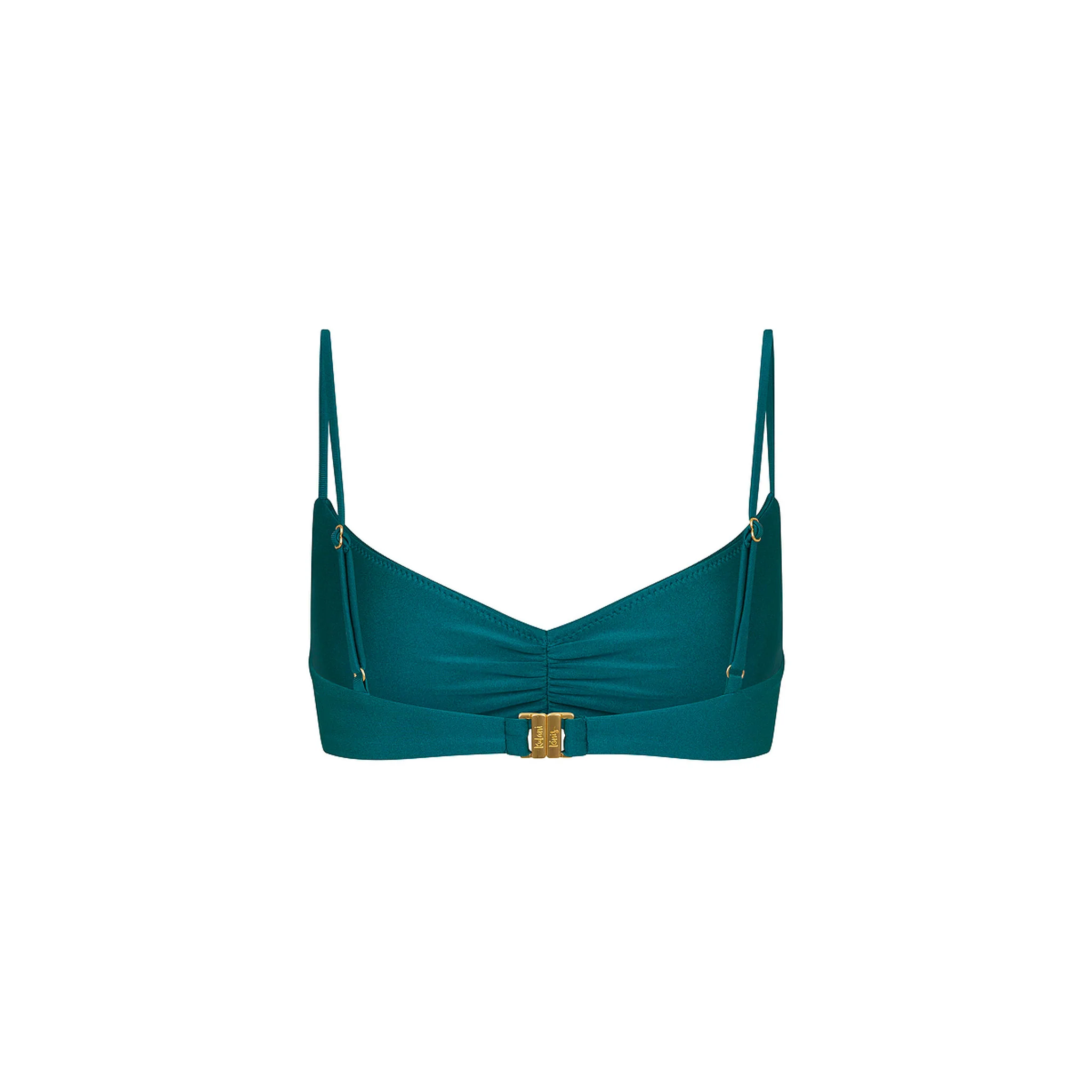 Gathered Mini Crop Bikini Top - Laguna Haze - Image 10