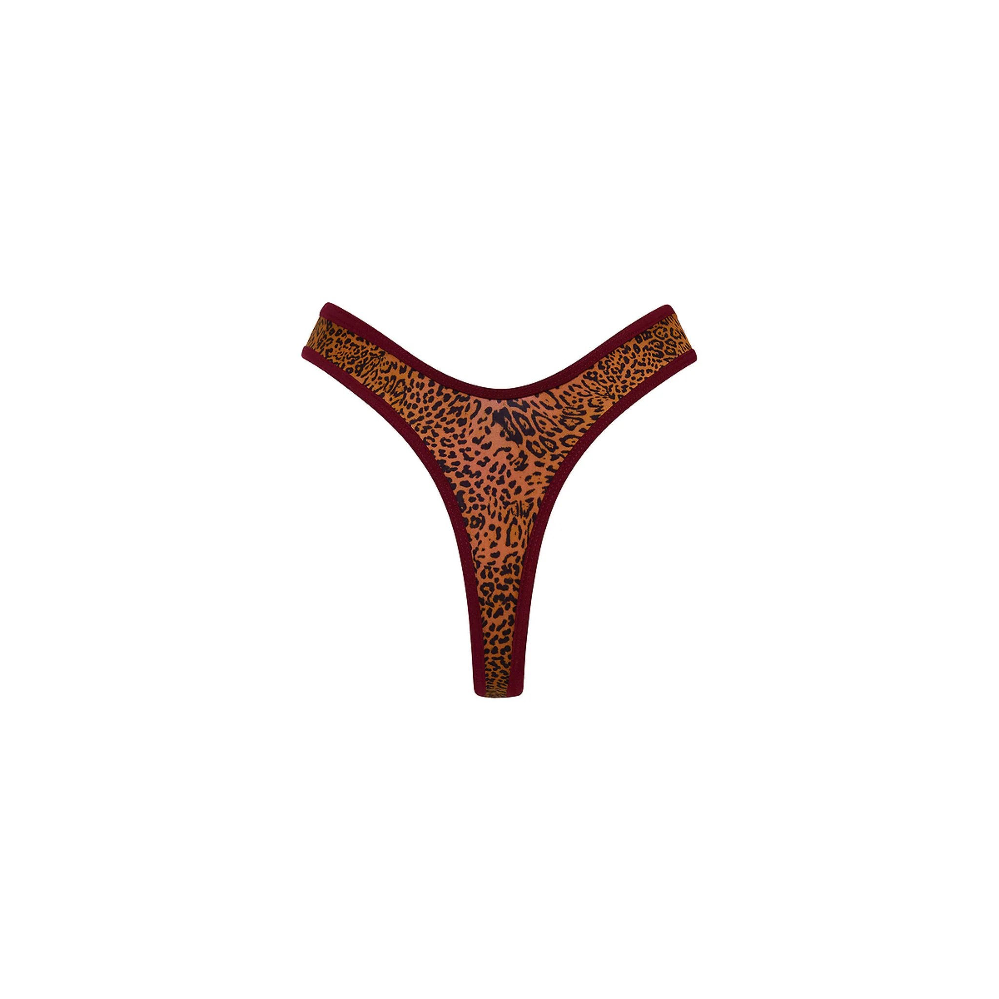 High Leg Thong Bikini Bottom - Wild Rose - Image 12