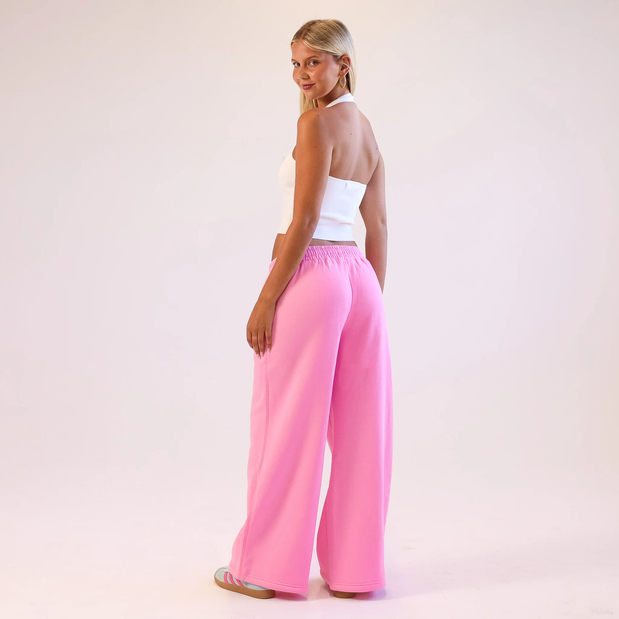 Knit Halter Tank Top - White - Image 5