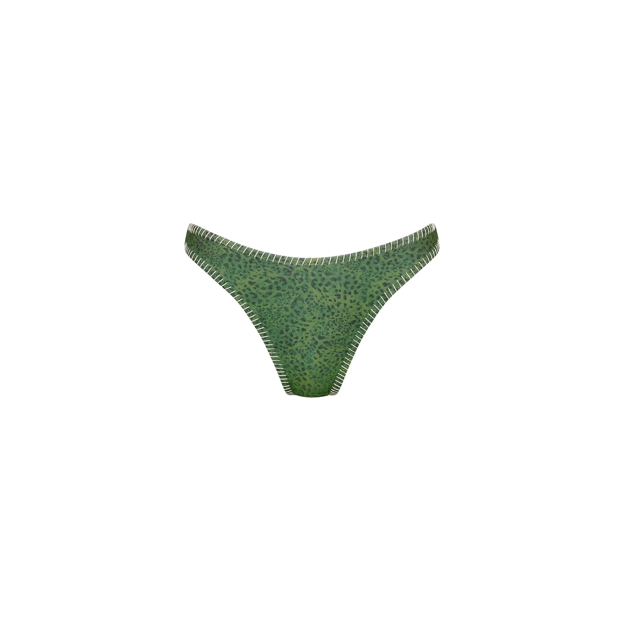 Lace Stitch High Leg Vintage Bikini Bottom - Wild Wonder
