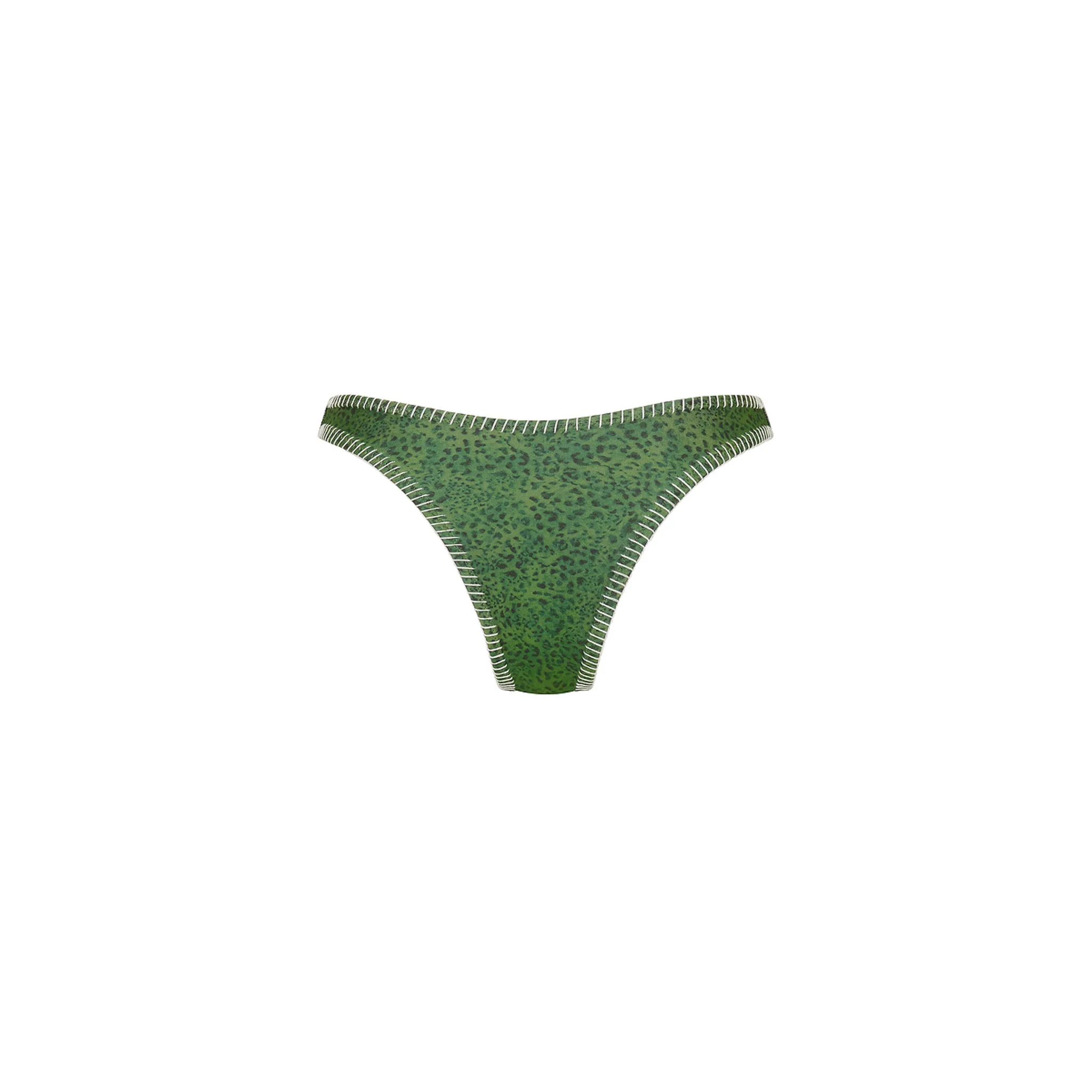 Lace Stitch High Leg Vintage Bikini Bottom - Wild Wonder - Image 10