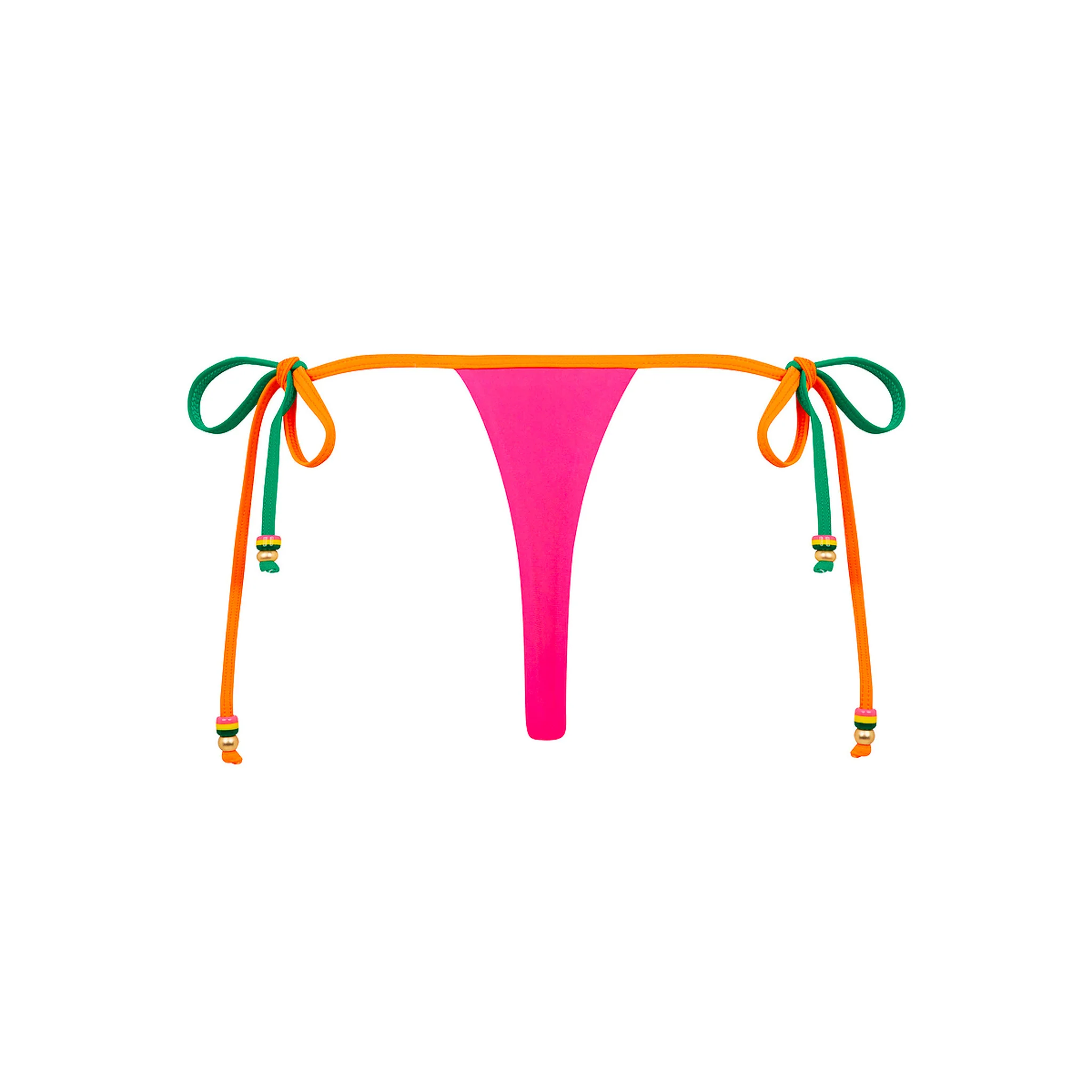 Micro Thong Tie Side Bikini Bottom - Passionfruit Punch - Image 10