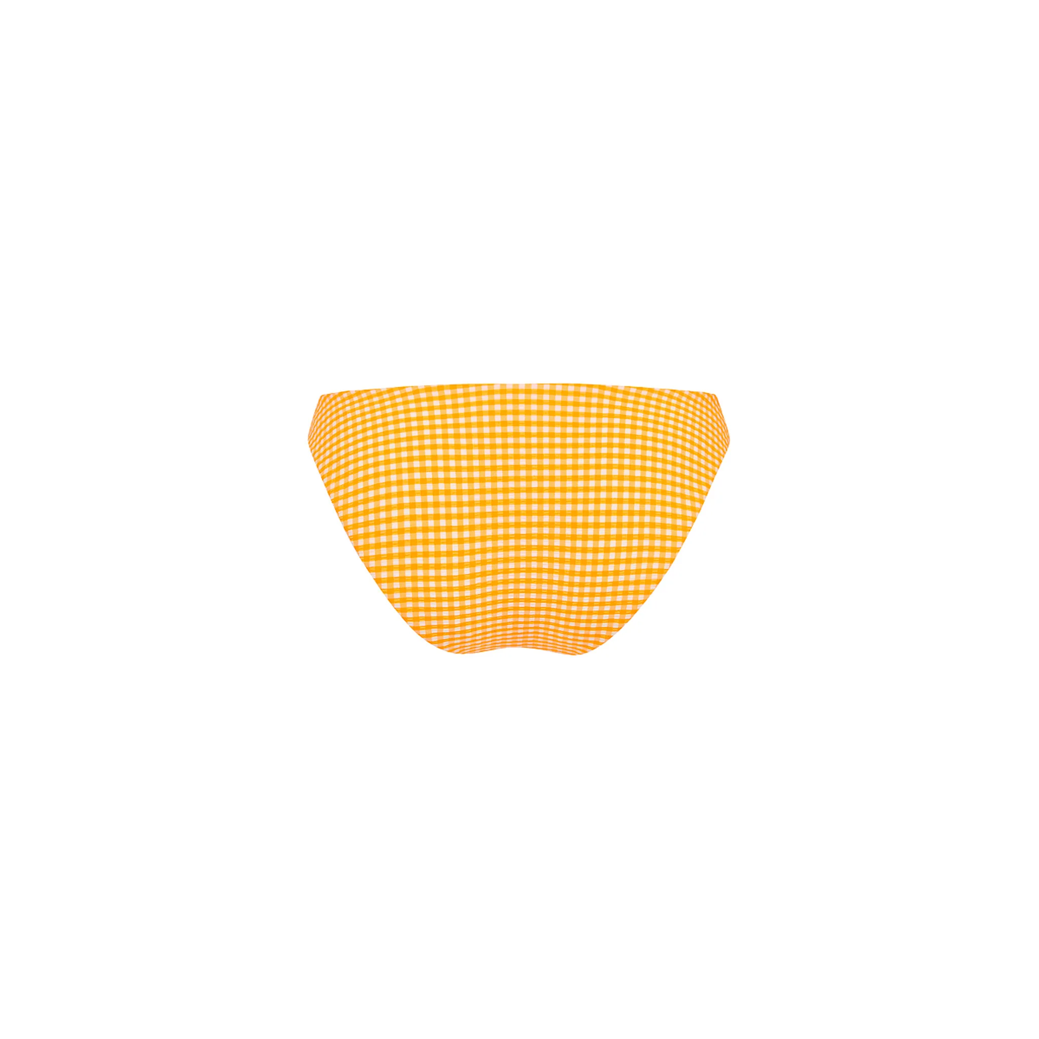 Minimal Full Coverage Bikini Bottom - Orange Cream - Image 12
