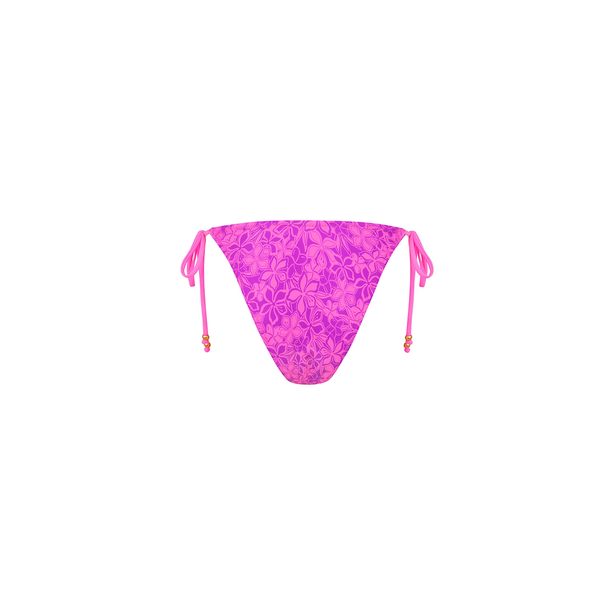 Ring Cheeky Tie Bikini Bottom - Bubble Berry - Image 8