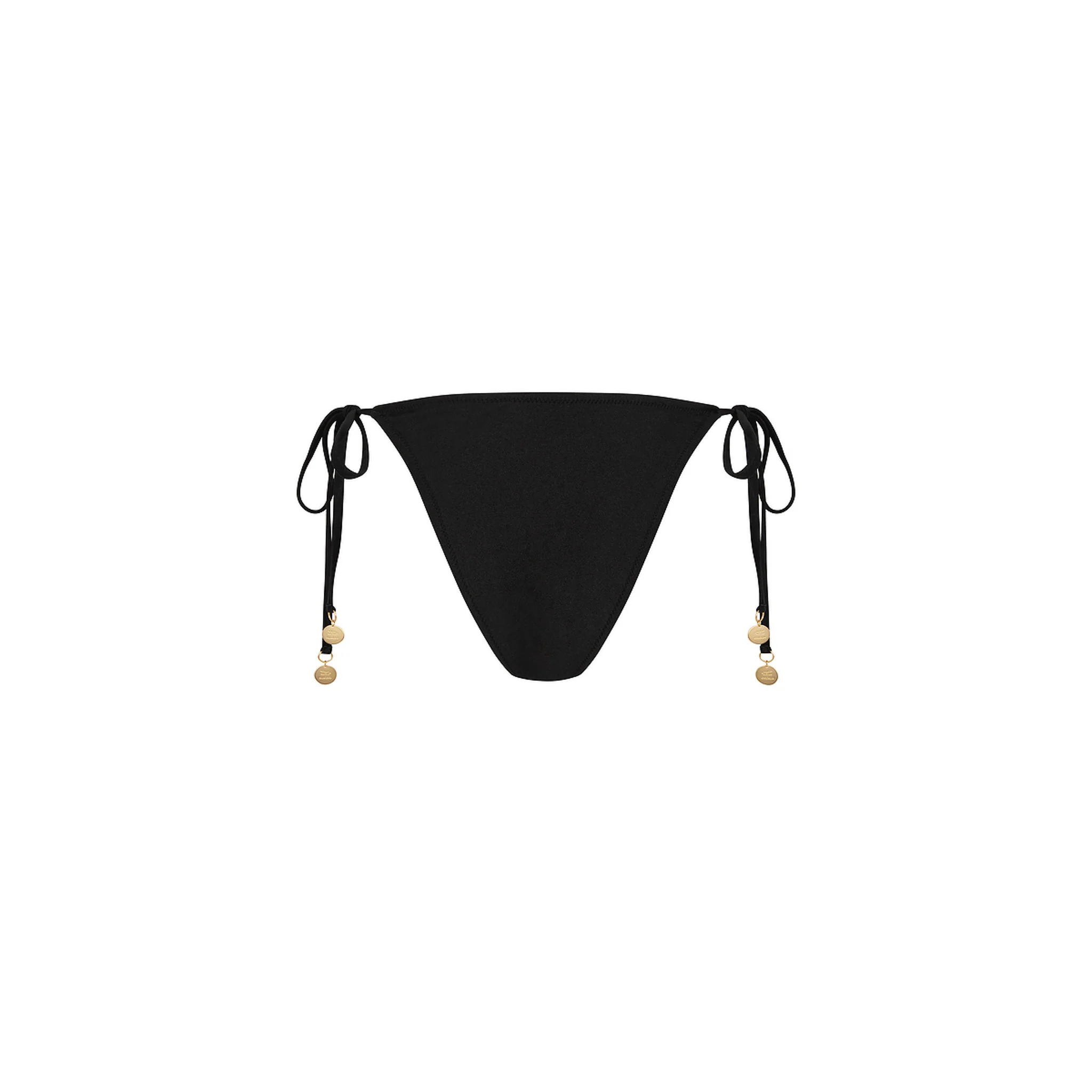 Ring Cheeky Tie Bikini Bottom - Twilight Black - Image 9