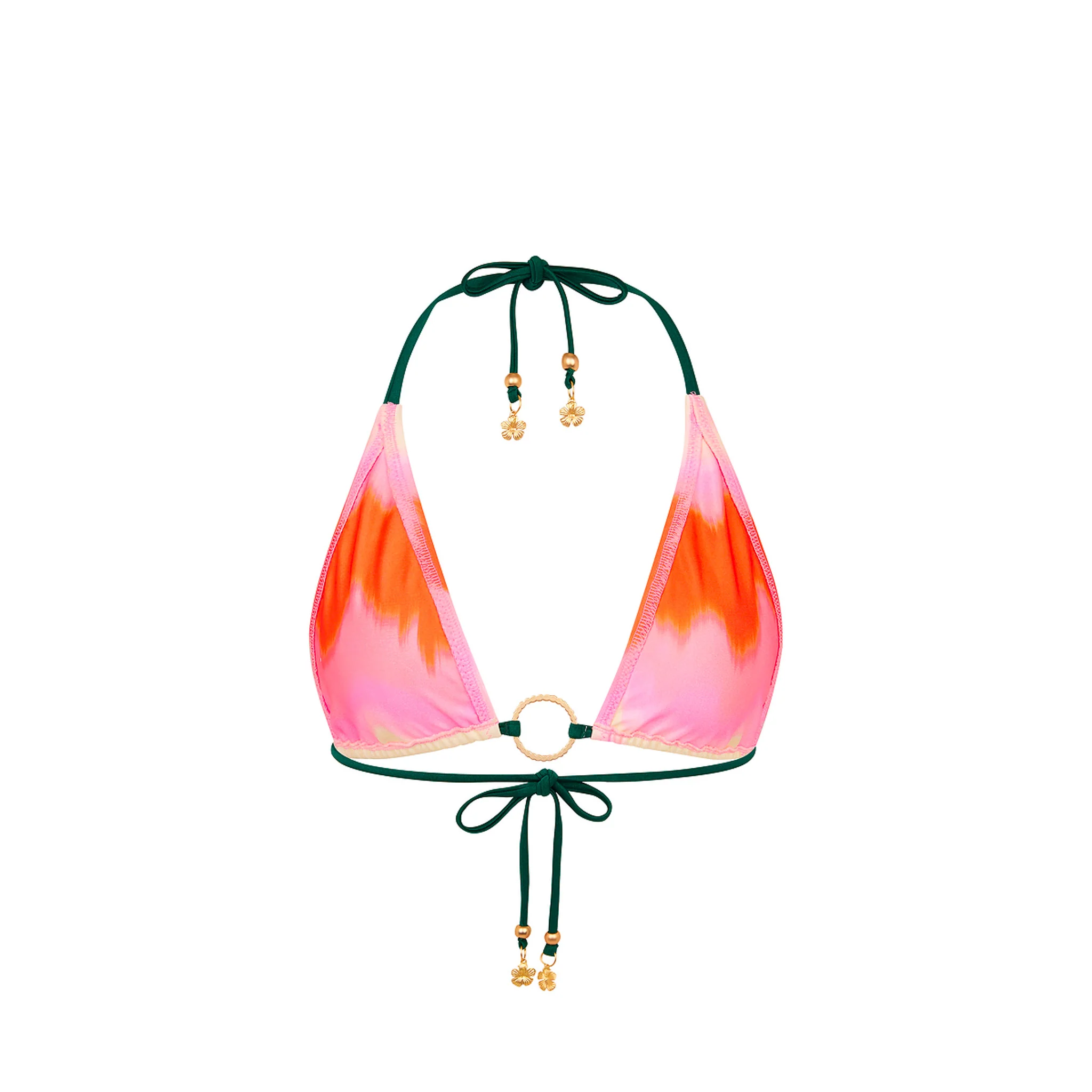 Ring Halter Bikini Top - Strawberry Vanilla - Image 12