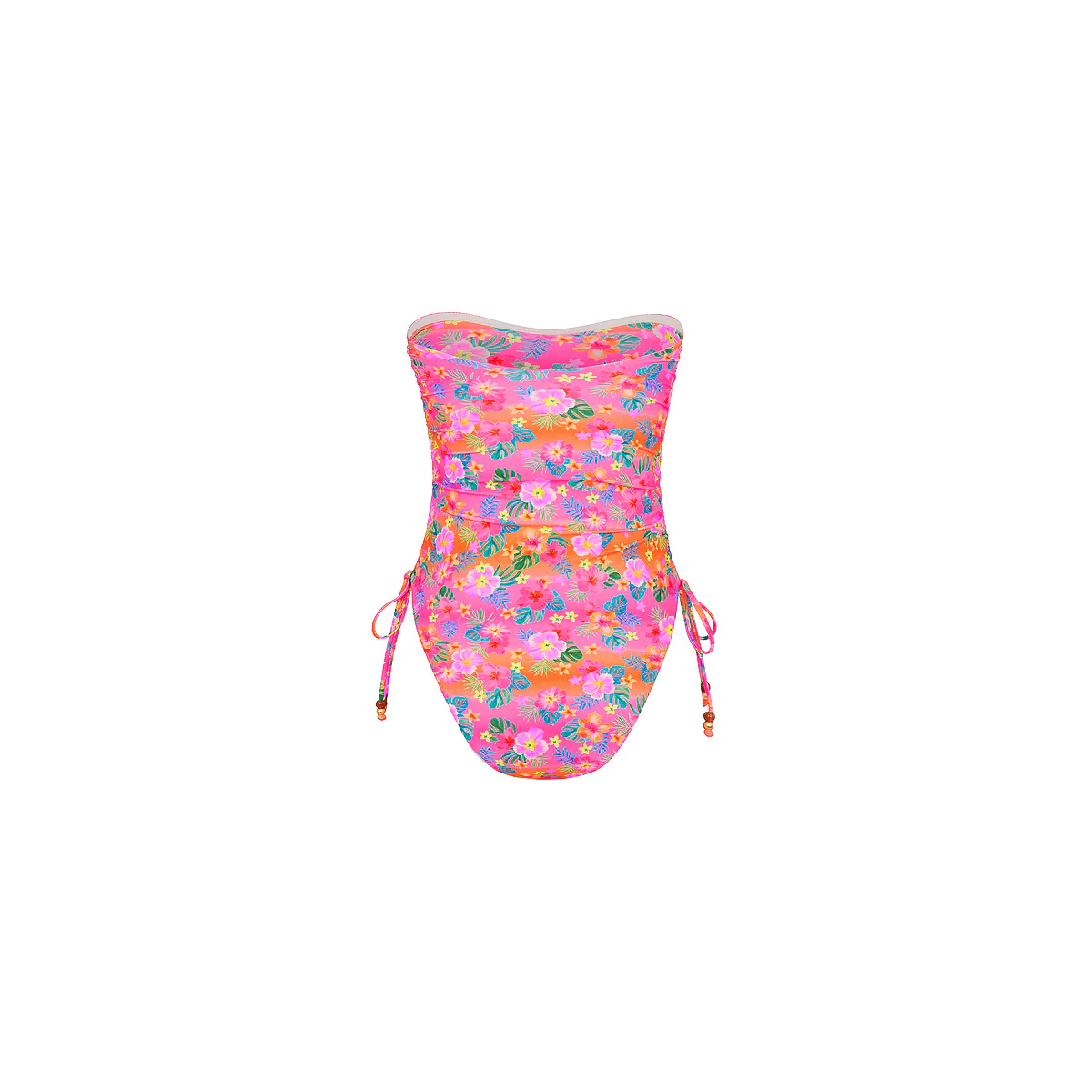 Ruched Bandeau Classic Cut One Piece - Summer Glow - Image 10