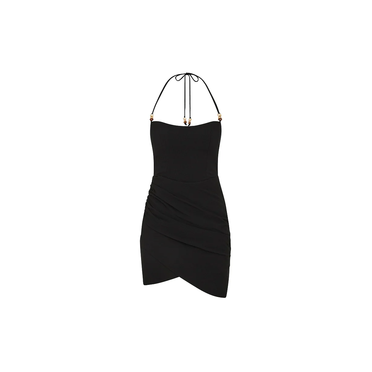 Ruched Side Mini Dress - Twilight Black