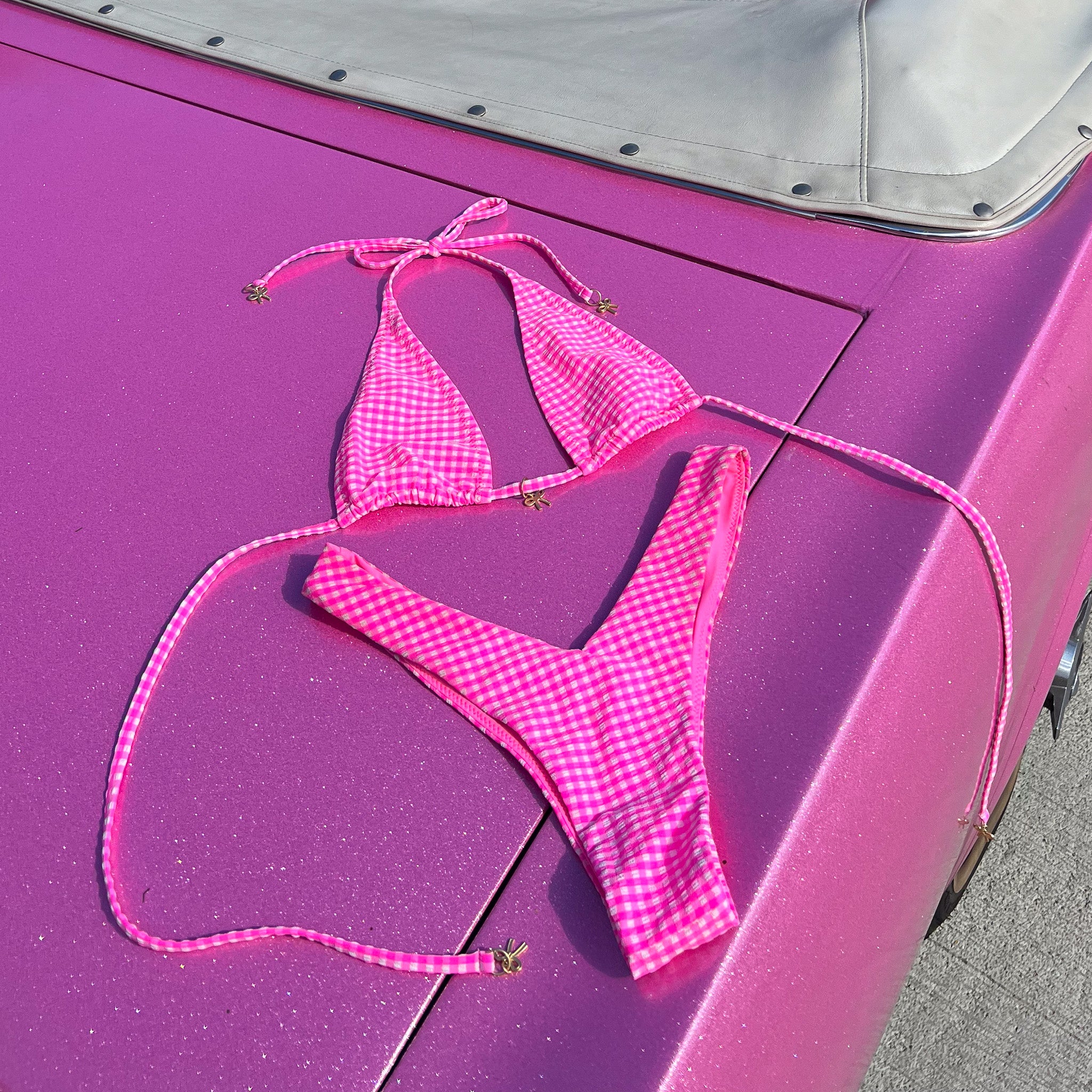 Y Cheeky Bikini Bottom - Pink Diva - Image 5
